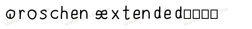 Groschen Extended字体转换
